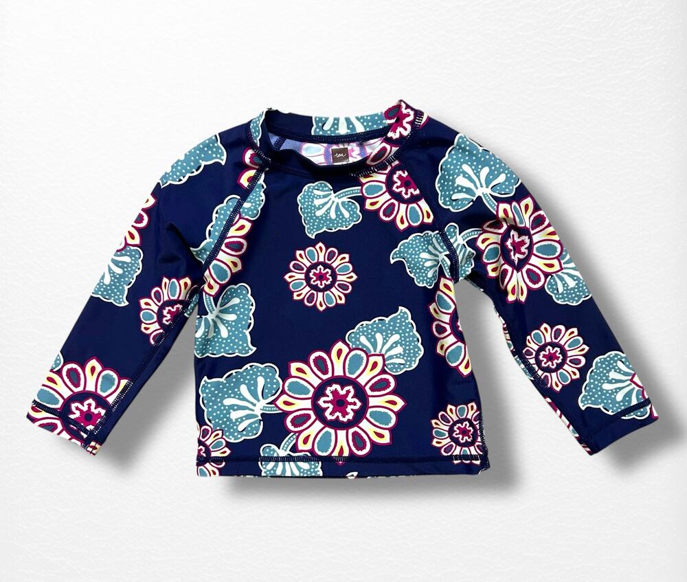 Tea Collection Long-Sleeved Rashguard Top, 12-18 Months